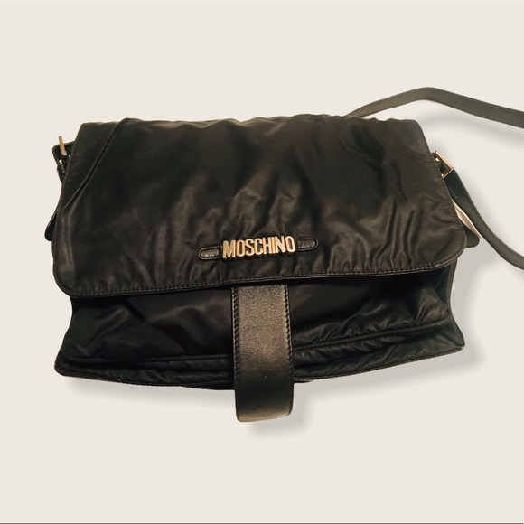 Moschino Handbags - Black Moschino nylon shoulder bag